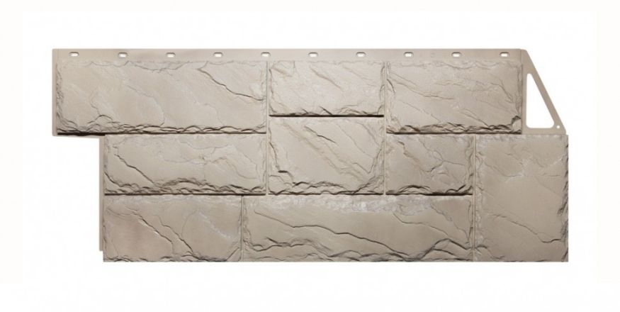 Фасадные панели Fineber, Крупный камень, Цвет песочный. купить в Владивостоке