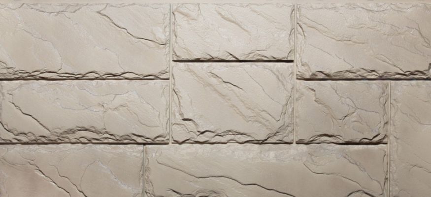 Фасадные панели Fineber, Крупный камень, Цвет песочный. купить в Владивостоке