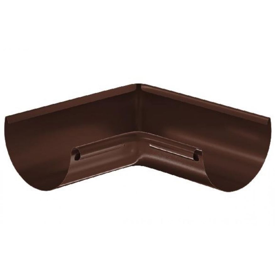 Внутренний угол желоба 90° Aquasystem, коричневый RAL 8017, 125/90 купить в Владивостоке