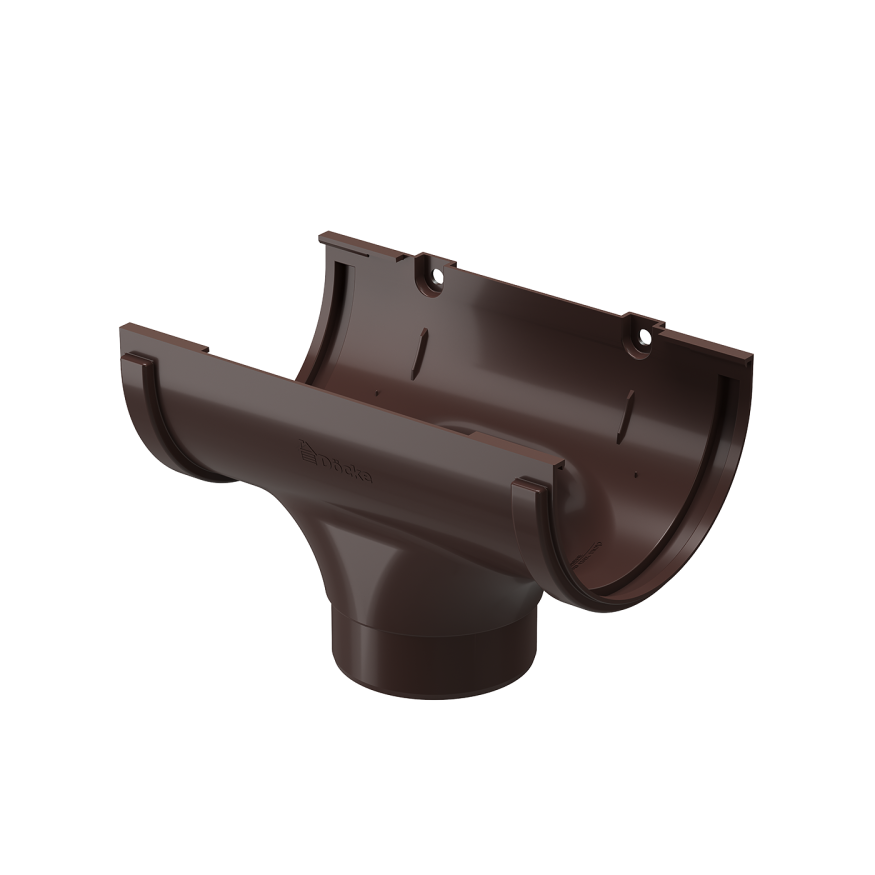 Водосточная воронка Docke Standard, цвет тёмный коричневый купить в Владивостоке