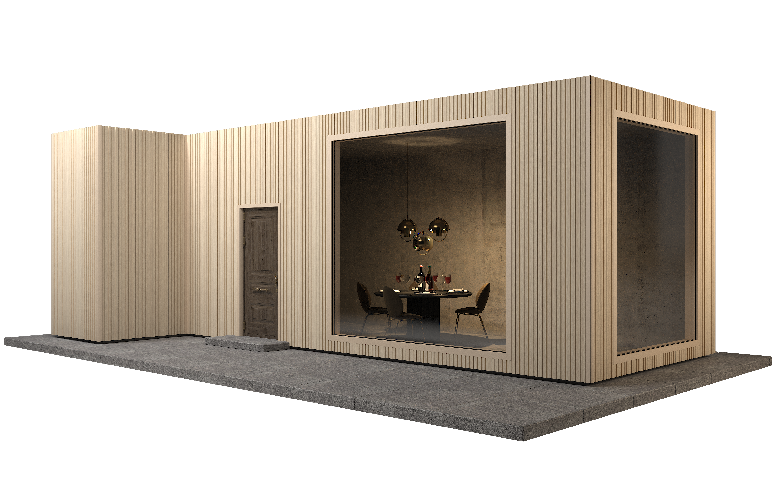 Фасадная панель GRINDERDECO, ДПК, двухсторонняя, Дуб выбеленный. купить в Владивостоке