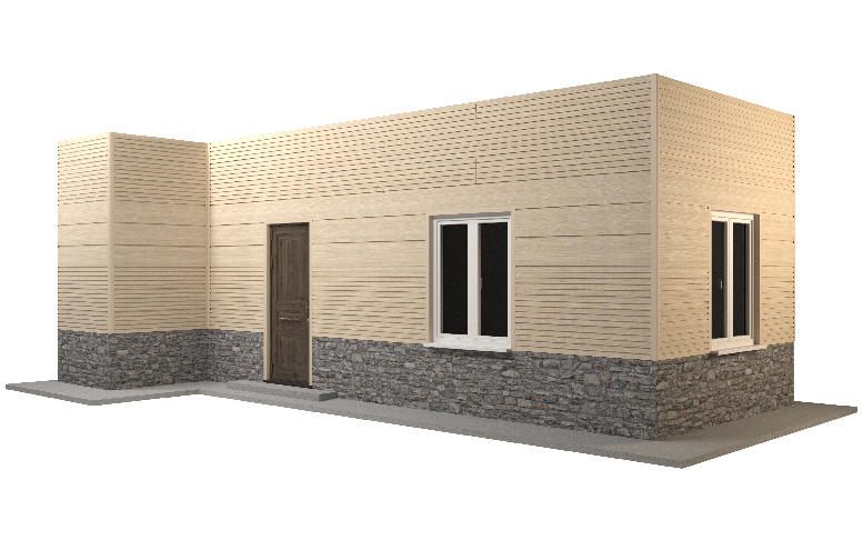 Фасадная панель GRINDERDECO, ДПК, двухсторонняя, Дуб выбеленный. купить в Владивостоке