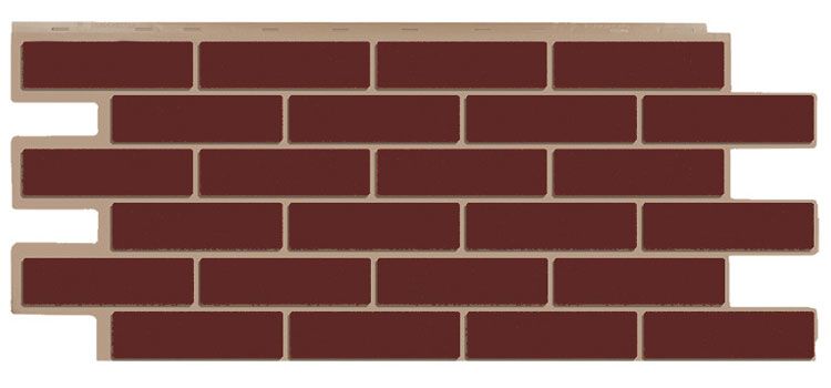 Фасадная панель T-Сайдинг, Кирпич Модерн Коричневый купить в Владивостоке