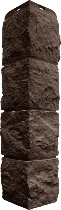 Наружный угол Альта-Профиль, Туф ЭКО, Коричневый  купить в Владивостоке