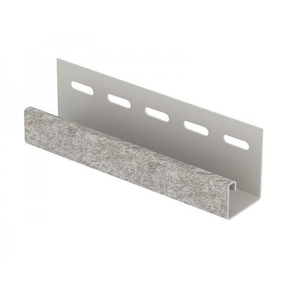 J-планка Ю-Пласт Стоун Хаус Сланец, Светло-серый  купить в Владивостоке