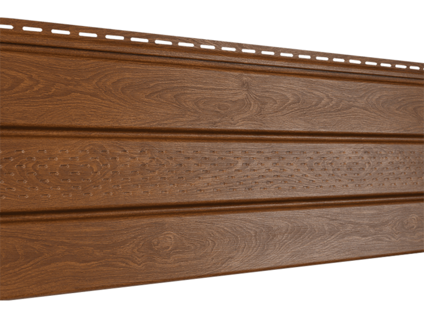 Софит PRO под дерево, Ю-пласт, Золотой дуб (с частичной перфорацией) купить в Владивостоке