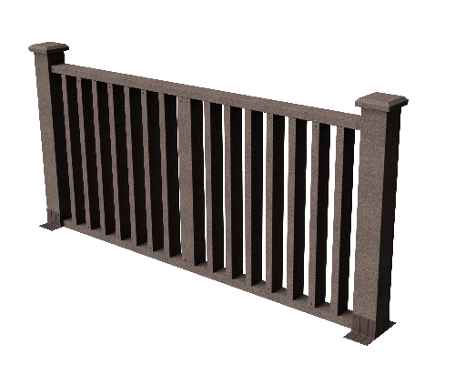 Декоративное ограждение ДПК GRINDERDECO Риальто в цвете венге купить в Владивостоке
