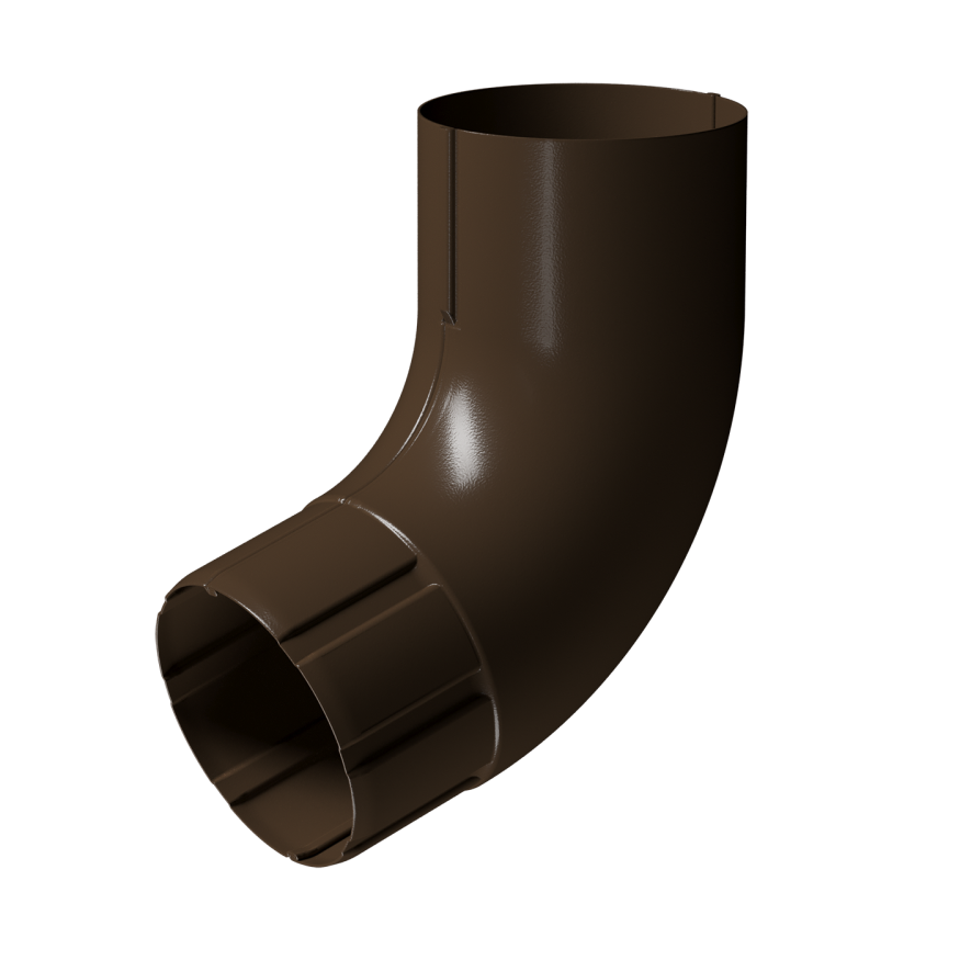 Колено 72˚ для водостока Docke Stal Premium, цвет Каштан. купить в Владивостоке