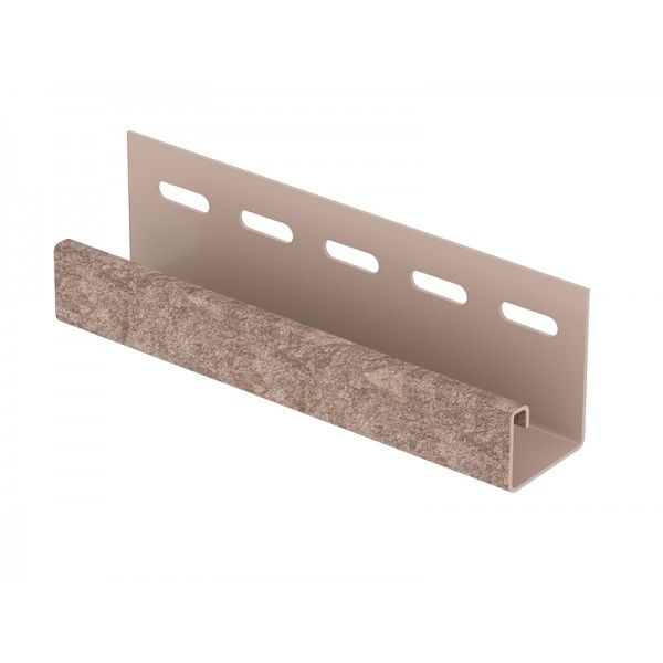 J-планка Ю-Пласт Стоун Хаус Сланец, Бурый купить в Владивостоке