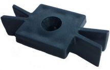 Пластиковая клипса с компенсатором зазора для доски