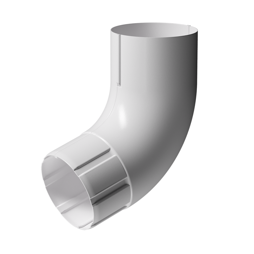 Колено для водосточной трубы 72˚, Docke Stal Premium, цвет Пломбир купить в Владивостоке