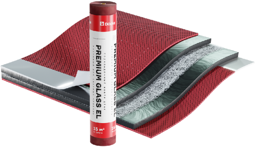 Подкладочный ковер Docke Premium Glass EL, 15 м купить в Владивостоке