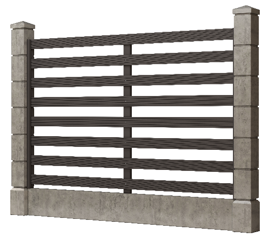 Заборная доска GRINDERDECO, ДПК, шлифованная цвет Асфальт. купить в Владивостоке