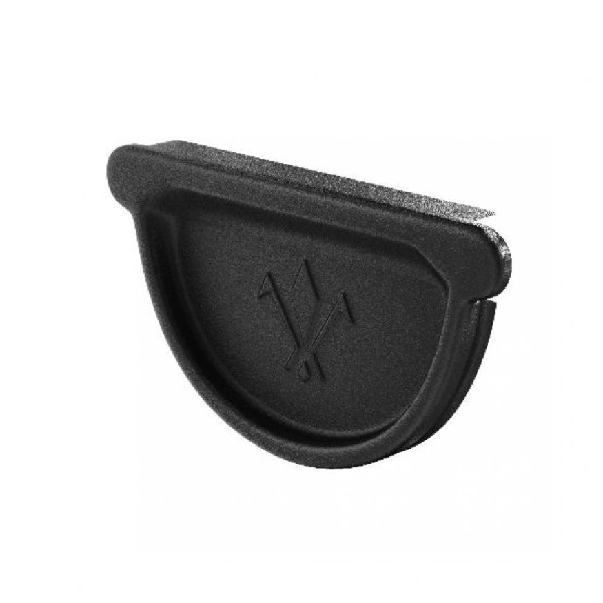 Заглушка Aquasystem универсальная с резиновым уплотнителем, RAL 9005 Черный 125/90 купить в Владивостоке