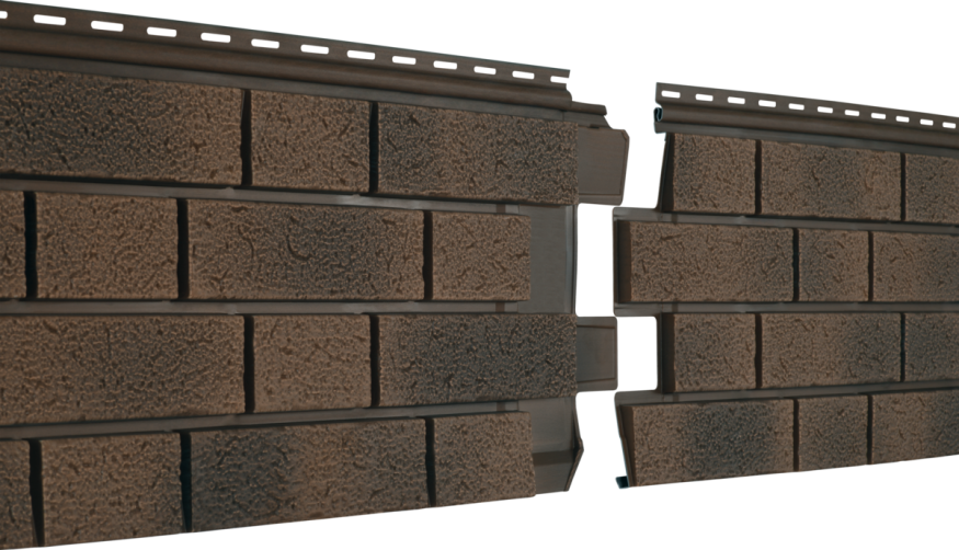 Фасадная панель Ю-пласт Стоун Хаус S-Lock Клинкер Балтик, Магма купить в Владивостоке