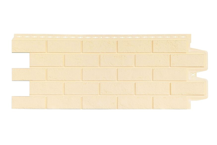 Фасадная панель Grand Line, Состаренный кирпич Classic, Бежевый купить в Владивостоке