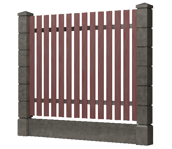 Заборная доска GRINDERDECO, ДПК, шлифованный мербау. купить в Владивостоке