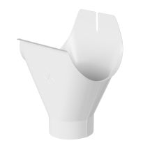 Воронка желоба Aquasystem, PU MATT, RAL 9003 Белый 150/100