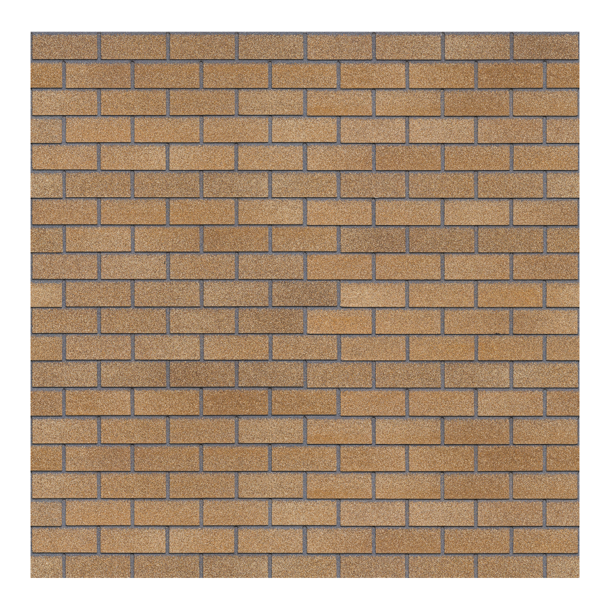 Битумная фасадная плитка Технониколь HAUBERK кирпич Песчаный, 2 кв.м. купить в Владивостоке