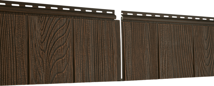 Фасадная панель Ю-Пласт Hokla S-Lock Щепа, Каштановый купить в Владивостоке