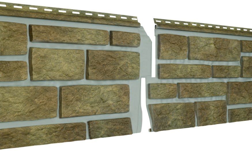 Фасадная панель Ю-пласт Стоун Хаус S-Lock Таганай, Вулканический купить в Владивостоке