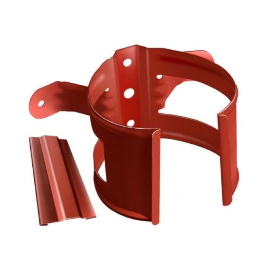 Кронштейн для трубы на деревянную основу, Grand Line, цвет Кирпичный (RAL 8004) купить в Владивостоке