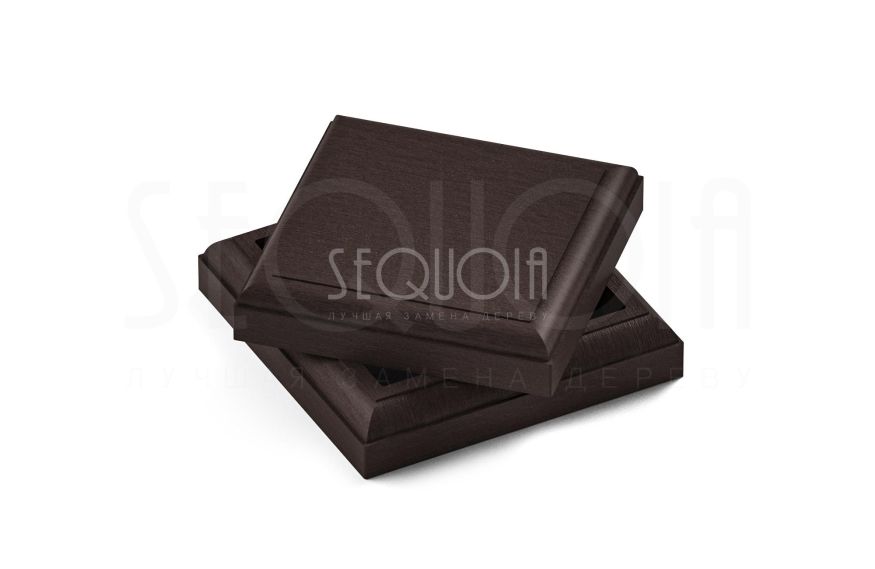 Комплект юбки и крышки для столба SEQUOIA коричневого цвета. купить в Владивостоке