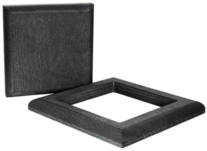 Комплект черной крышки и юбки ДПК для столба Polivan SINGARAJA купить в Владивостоке