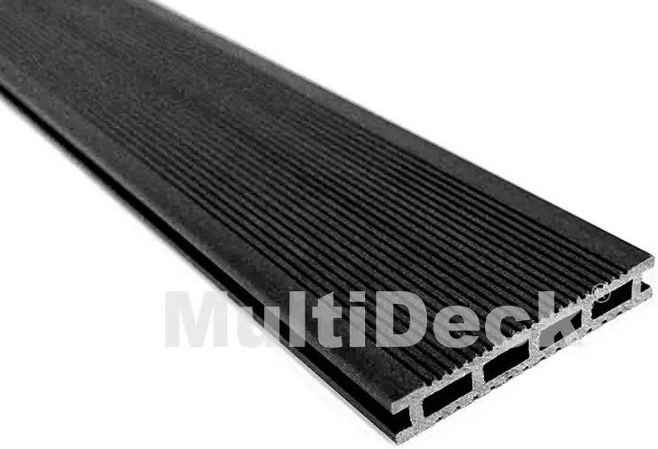Террасная доска из ДПК MultiDeck Черный бархатный оттенок купить в Владивостоке