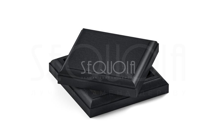 Комплект крышка и юбка для столба SEQUOIA BLACK купить в Владивостоке