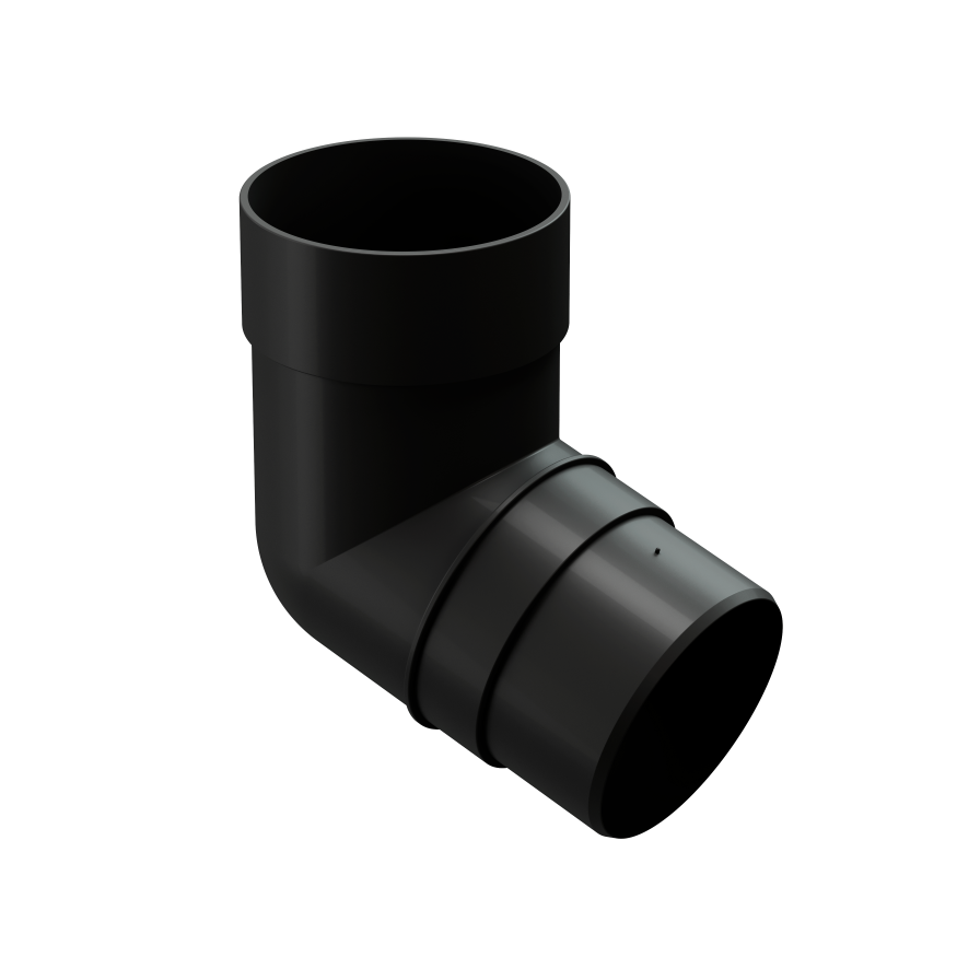 Колено 45˚ для водосточной трубы Docke Premium, Карбон купить в Владивостоке