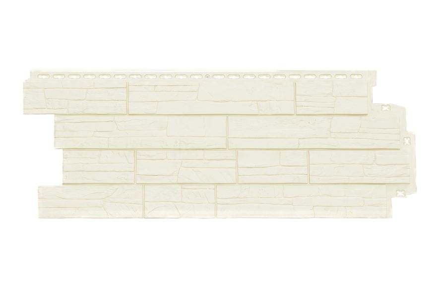 Фасадная панель Grand Line, Сланец Classic, Молочный купить в Владивостоке