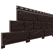 Фасадная панель Доломит, Прокрашенный кирпич славянка, Коричневый.