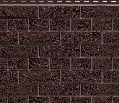 Фасадная панель Доломит, Прокрашенный кирпич славянка, Коричневый. купить в Владивостоке