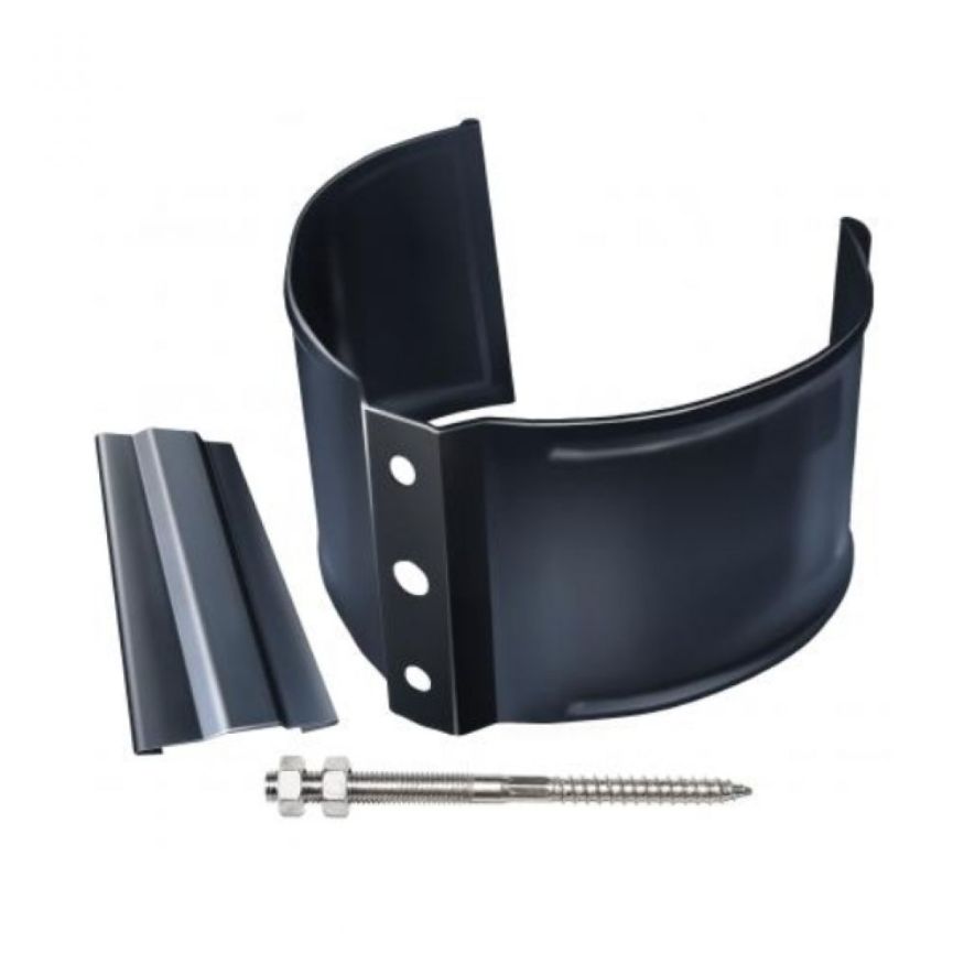 Кронштейн для трубы (для кирпичной стены), Grand Line, Серый (RAL 7024) купить в Владивостоке