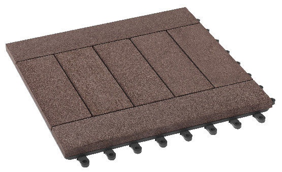 Модульный паркет ДПК GRINDERDECO Комфорт 5 Цвет Шоколад купить в Владивостоке