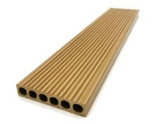 Профиль для забора NanoWood в цвете Махагон