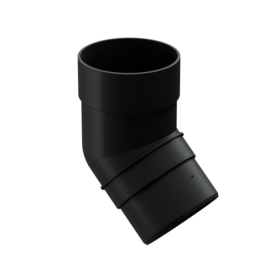 Колено 72˚ для водосточной трубы Docke Premium, Карбон купить в Владивостоке
