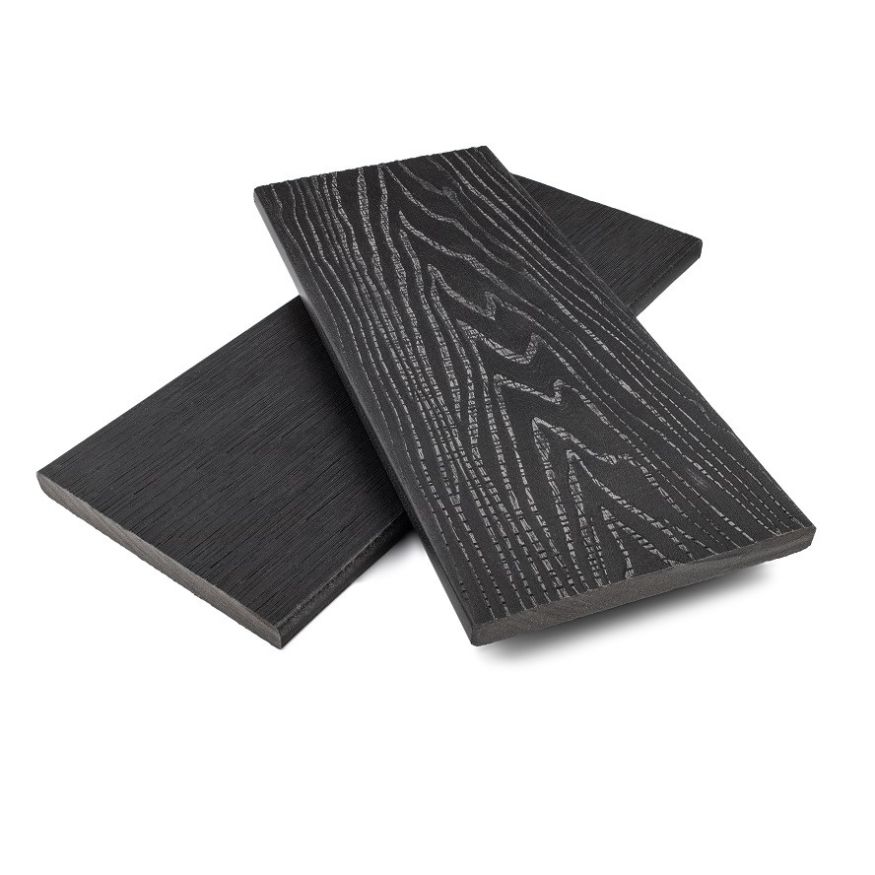 Заборная доска (планкен) ДПК NanoWood Nature 3D Антрацит купить в Владивостоке