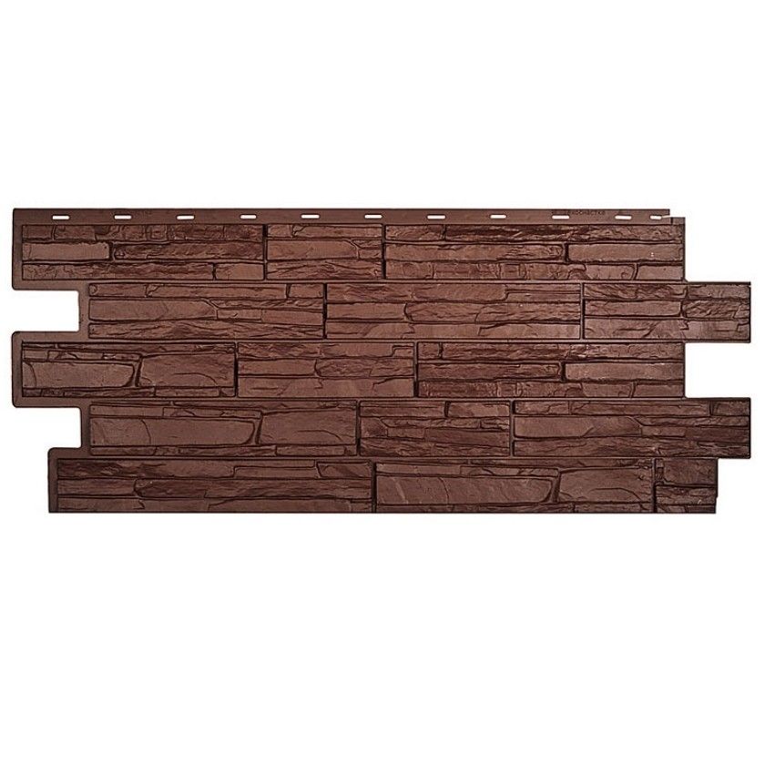 Фасадная панель T-Сайдинг, Альпийская Сказка, Коричневый купить в Владивостоке