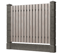 Заборная доска GRINDERDECO, ДПК, текстура &amp;quot;дуб&amp;quot; в выбеленном оттенке.