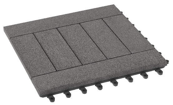 Модульный паркет ДПК GRINDERDECO Комфорт 5 Цвет: Серый базальт купить в Владивостоке