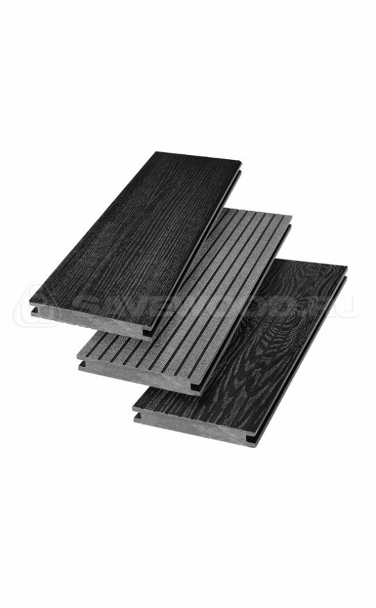 Террасная доска ДПК SaveWood, SW Fraxinus (R), Черный купить в Владивостоке