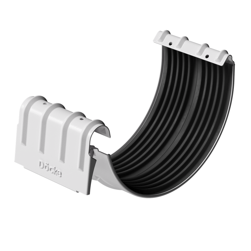 Соединитель желобов Docke Stal Premium, цвет Пломбир купить в Владивостоке