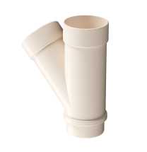 Тройник 45˚ для водостока Docke Lux, Латте