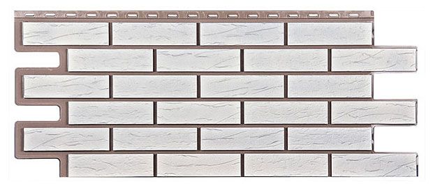 Фасадная панель T-Сайдинг, Кирпич Саман Белый купить в Владивостоке