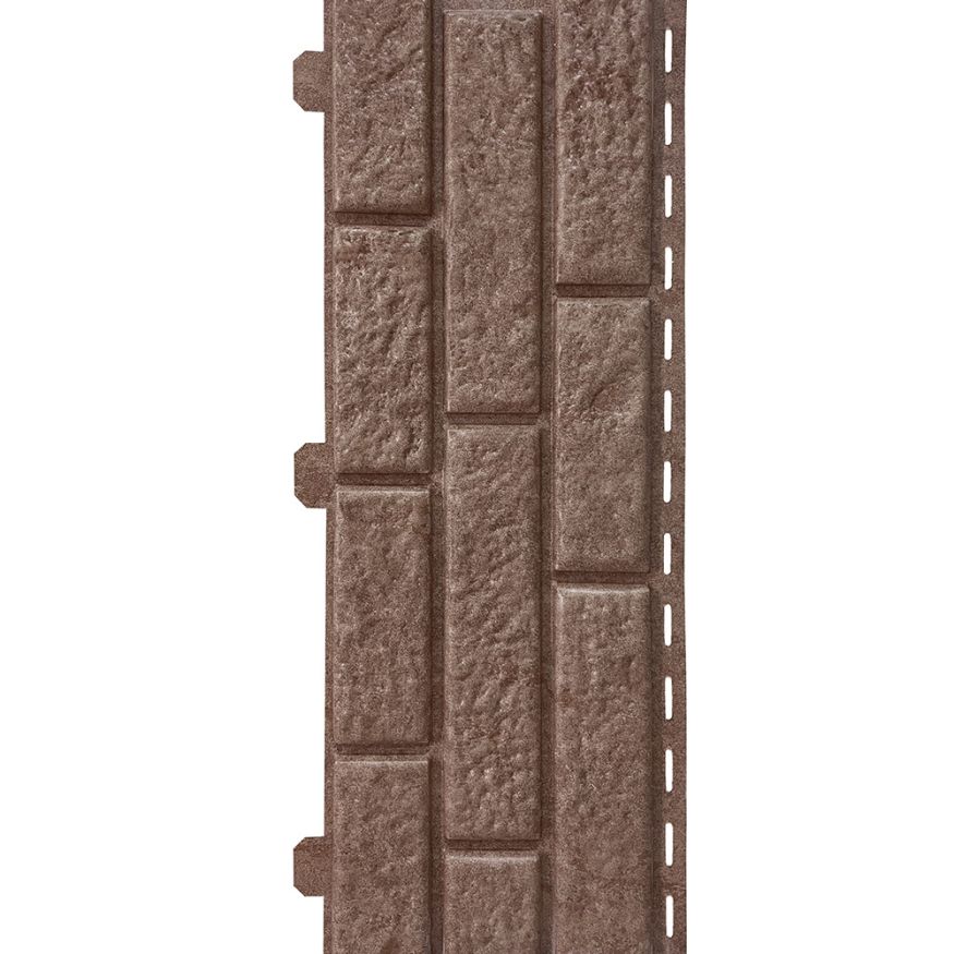 Виниловый сайдинг Fineber, BRICKHOUSE, Цвет: Коричневый купить в Владивостоке