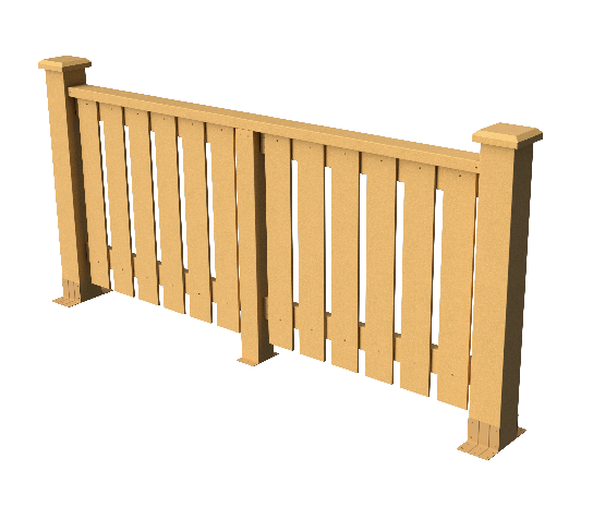 Декоративное ограждение из ДПК GRINDERDECO Вилидж песчаник купить в Владивостоке