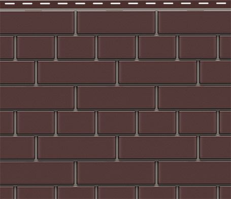Фасадная панель Доломит, Коричневый кирпич с окраской. купить в Владивостоке