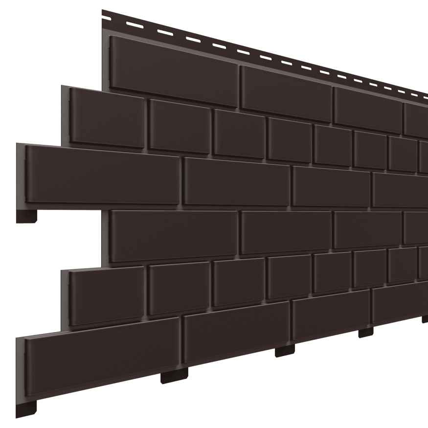 Фасадная панель Доломит, Коричневый кирпич с окраской. купить в Владивостоке